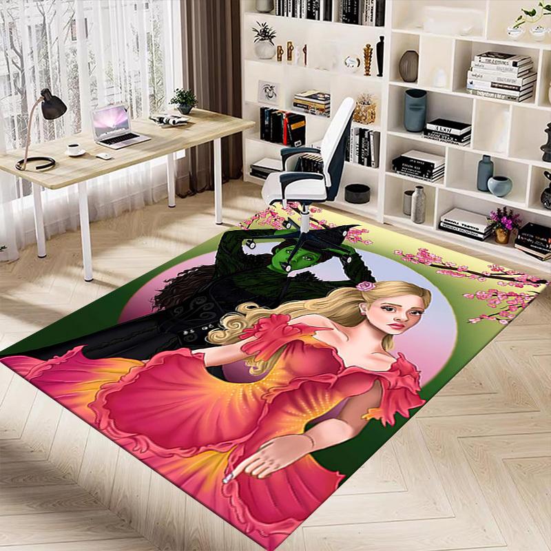 1PC Witch Princess Extra Large Non-Slip Floor carpet, Office, family, bedroom, Studio - Large Area Rug Indoor Rugs, Vibrant Colors-A285