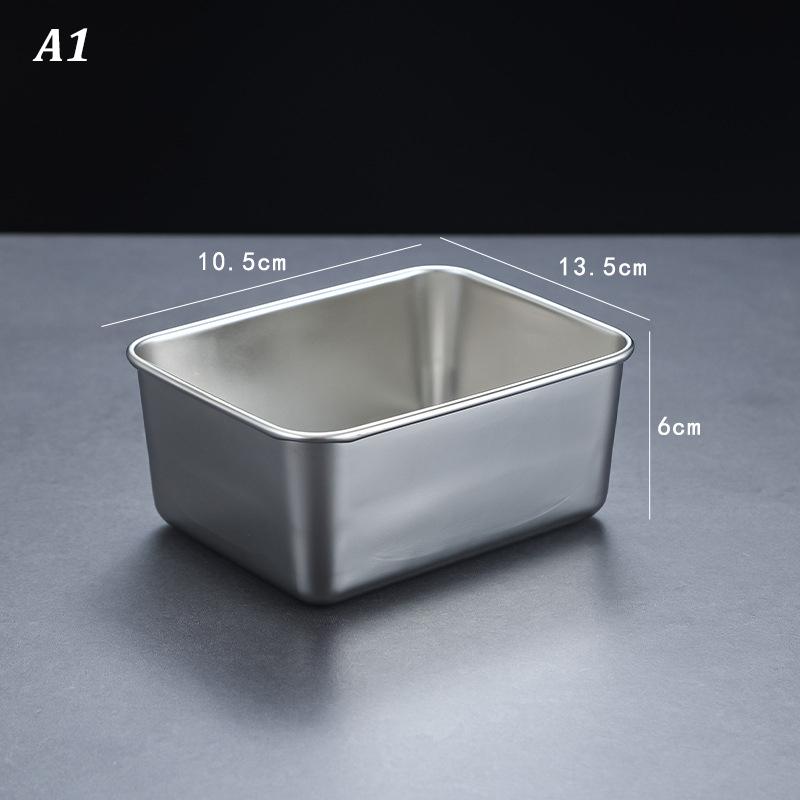 Контейнер для хранения продуктов из нержавеющей стали, поднос для приготовления пищи с крышкой, держатель для еды и десертов с крышкой, кухонный ресторанный инвентарь