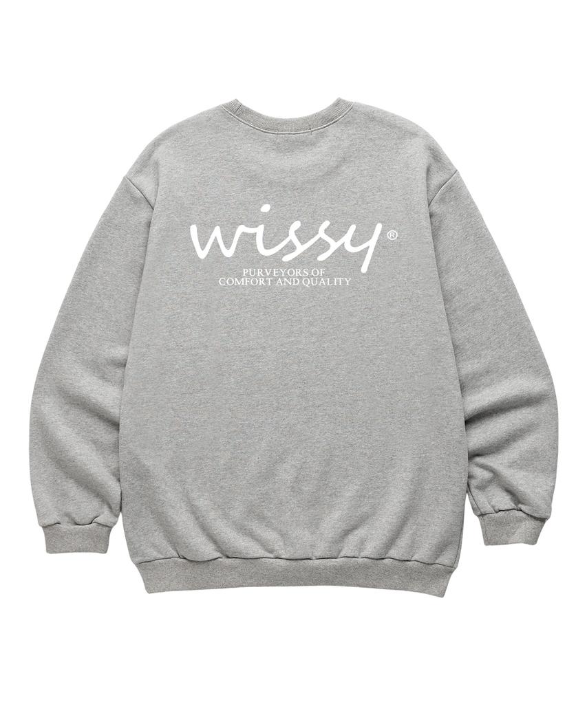 Bluză cu glugă Wissi cu logo de bază (Wls005) Melange Grey