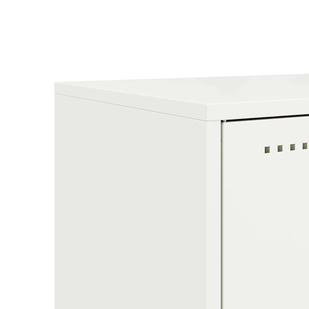 TV Stand White 68 x 39 x 60.5 cm Steel