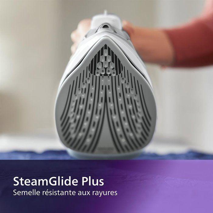 Fer à repasser - PHILIPS - DST5010/10 - Fer à vapeur Série 5000 - 40gr/min vapeur continue - 2400W - Blanc
