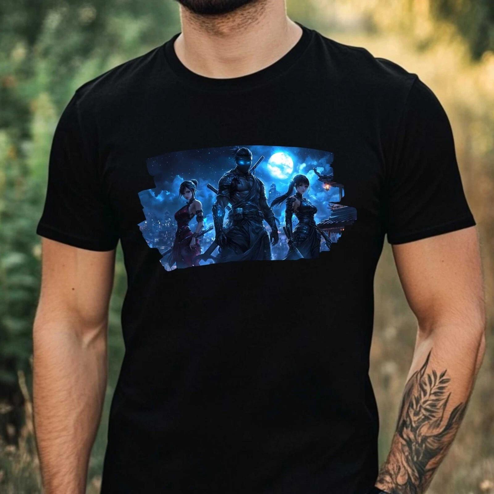 T-Shirt Herren Anime Ninja Motiv Baumwolle Größe XS bis 5XL XXL