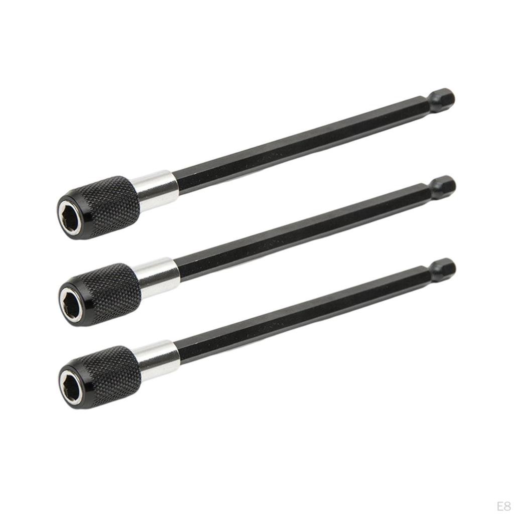 Bit Holder Extension Hexagon Rod Conversion Connect Metal Drill Adapter