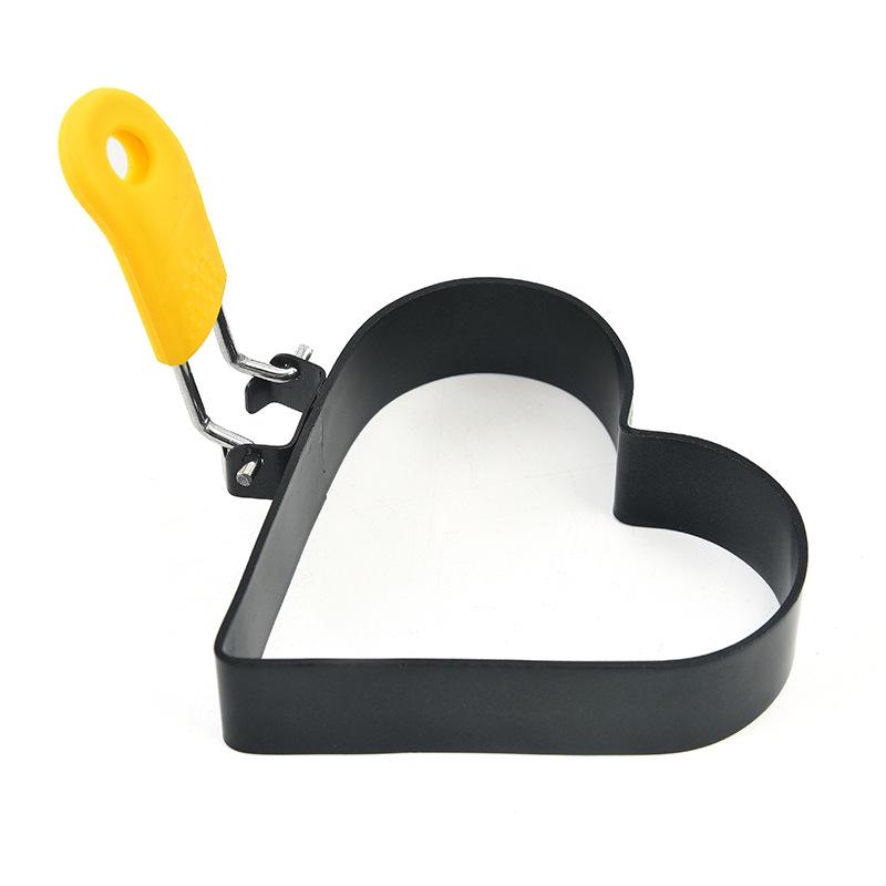 Heart-Shaped Stainless Steel Egg and Cookie Mold Cooking Tool