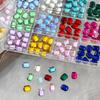 120Pcs/Box Colorful 3D Nail Art Rhinestones Flat Back DIY Nail Art  Manicure Accessory