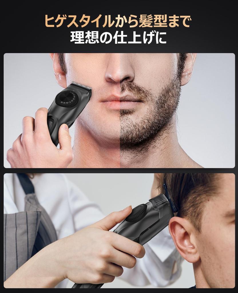 Beard Trimmer with 39 Length Automatic USB Fast LED Battery Level 90 Minutes of Continuous Use After 1 Hour Full for Body Professional and Home