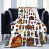 Characters In Stardew Valley Fashion Blanket Coral Fleece Plush  Winter Farming Game Breathable Warm Throw Fashion Blanket for Quilt