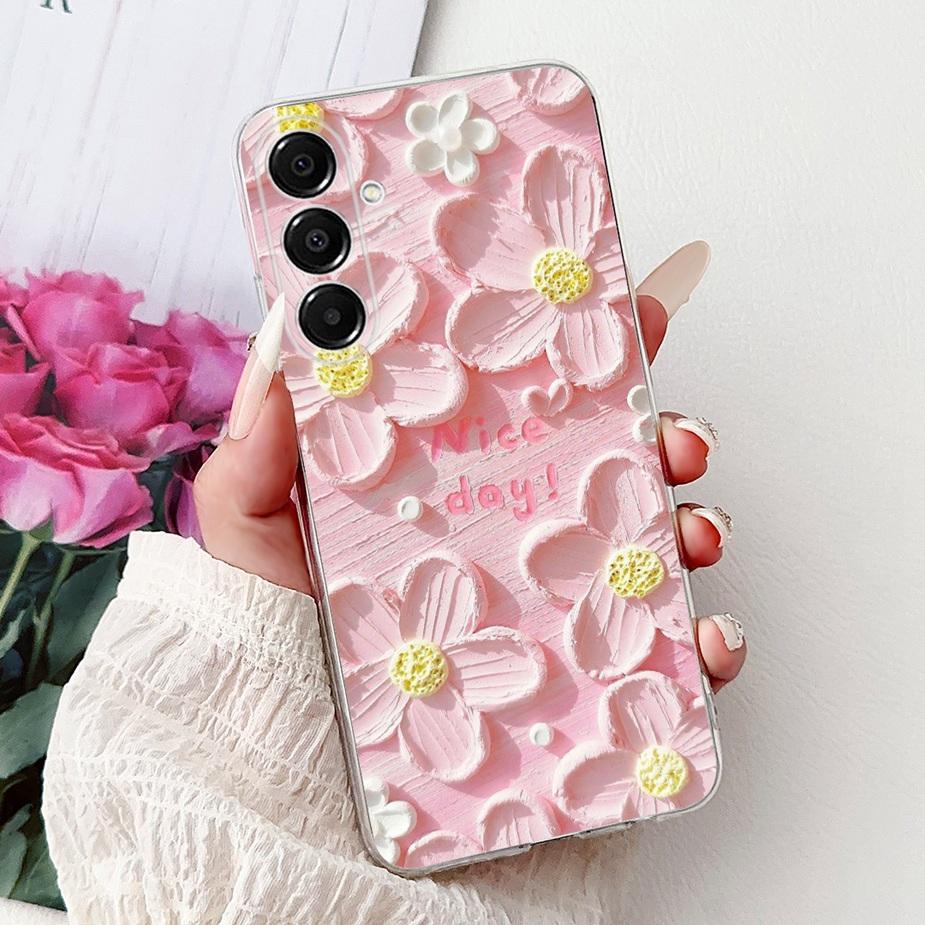 For Samsung Galaxy A17 5G Case SM-A176B New Cat Butterfly Painted Cover Soft Slim Phone Case For Samsung A17 A 17 5G Fundas Bags