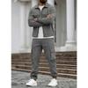 Herren S Einfarbig Langarm Jacke Hose Mehrere Taschen Lässig Arbeitskleidung Zweiteiliges Set
