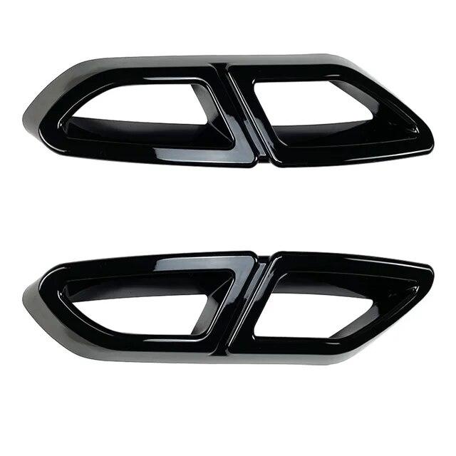 2016 To 2019 for Volkswagen Magotan Passat B8 2016-2019 Rear Lip Bumper Spoiler Car Tail Throat Frame Exhaust Pipe Trim ABS