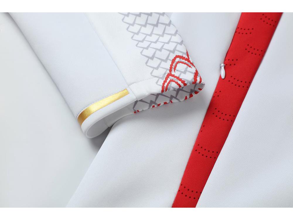 Captain China Tracksuit Set - Unisex Long Sleeve Jacket and Pants for Casual, Ceremonial, and Training Use In Autumn