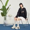 MLB Sweatshirts Unisex Black Crew Neck Moderate Regular 3AMTQ0131-50BKS