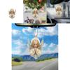Acrylic Angel Car Interior Decor Pendant For Stylish Vehicle Accessories