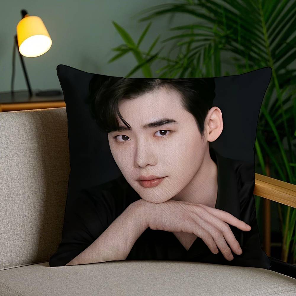 Lee Jong Suk Kissenbezug Büro Sofa Schlafsaal Stuhl Rücken Kurzplüsch Doppelseitiger Druck Heimkissenbezug
