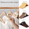 High-Grade Natural Wooden Shirt Coat Hangers Garments Clothes Trouser Bar