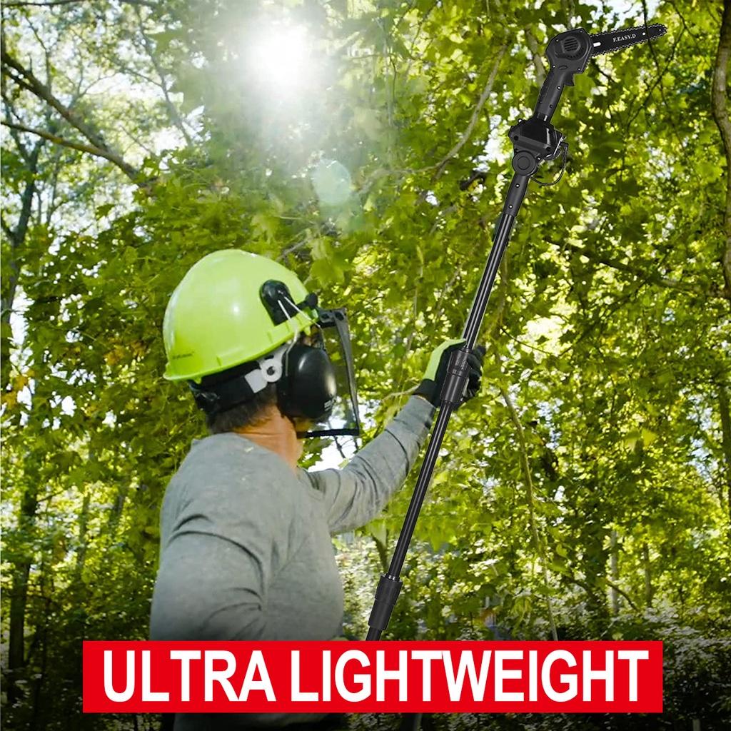 24V Electric Chainsaw 7500mAh Li-ion Battery Cordless Garden Tree Pruning Tool High Branch Saw NEW Telescoping Pole