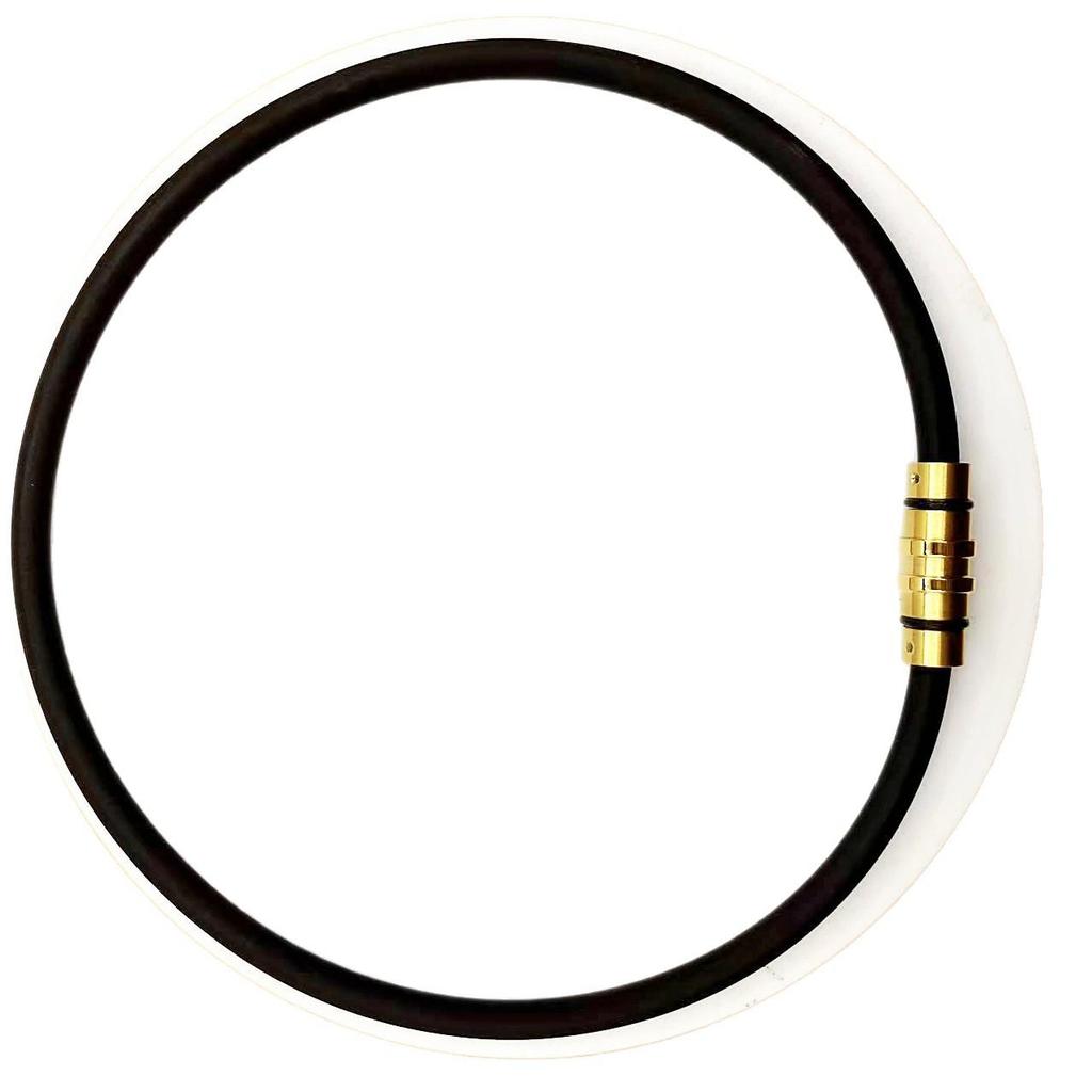 Magnetic Buckle Negative Ion Necklace for Men & Women – Sports, Fashion, & Buddha Amulet Style Necklace with Silicone Lanyard.