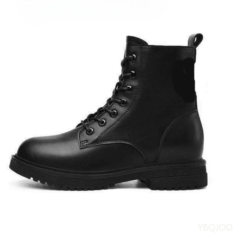 Fashionable versatile women's boots winter new Elegant simple comfortable thick square toe thick heel women short boots