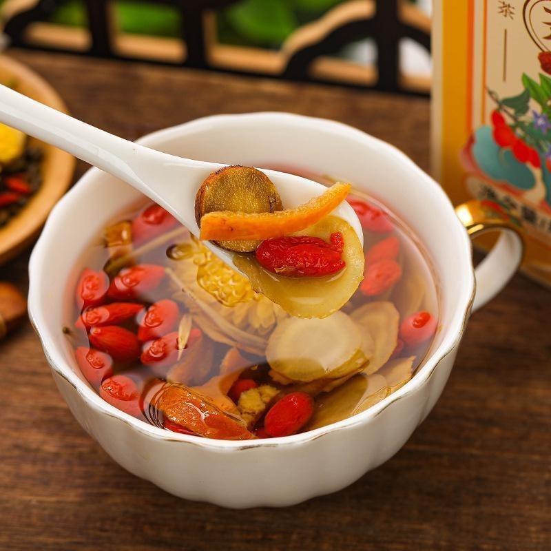 Ginseng Chrysanthemum Goji Tea Blend with Cassia Herbal Bags for Wellness