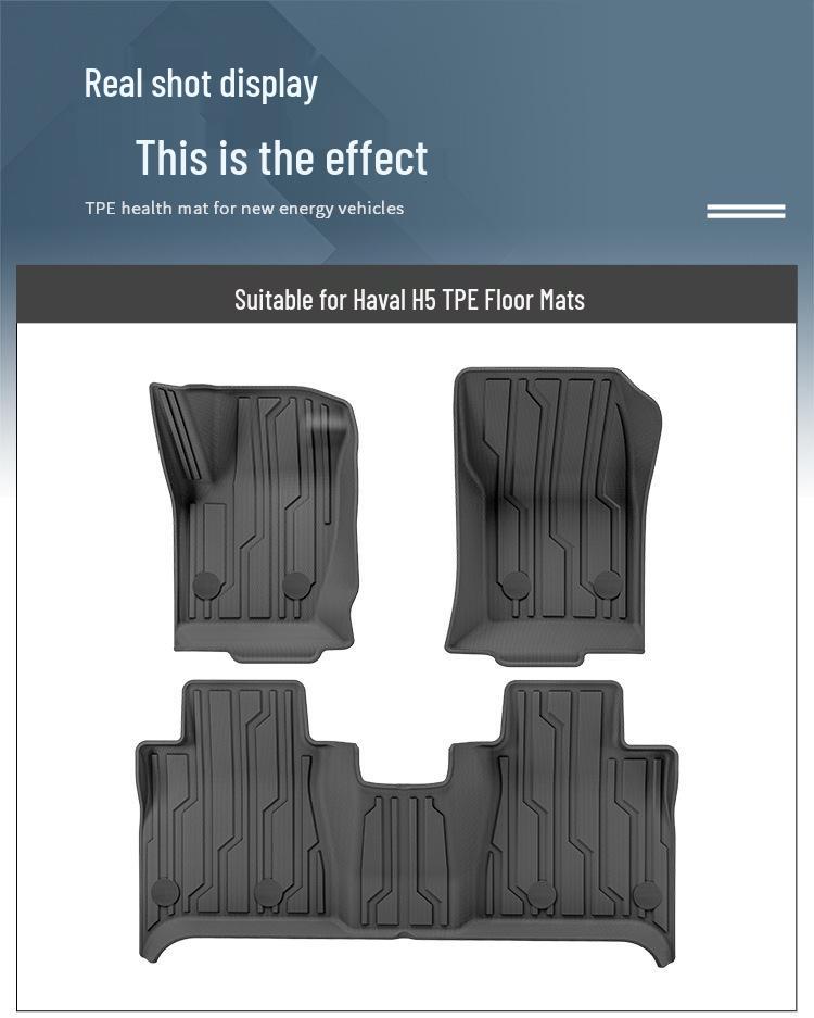 Eco-Friendly TPE Car Mats for 23 Haval H5: Custom-Fit Floor and Trunk Protection