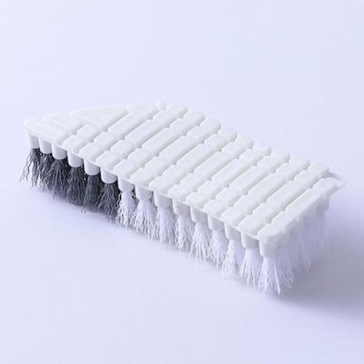 Brosse de nettoyage flexible polyvalente pour les interstices de salle de bain et de cuisine