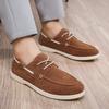 Fashion Suede Leather Loafers Luxury Mens Casual Shoes Business Shoes Soft Male Driving Shoe Comfortable Moccasins Plus Size Men Shoes