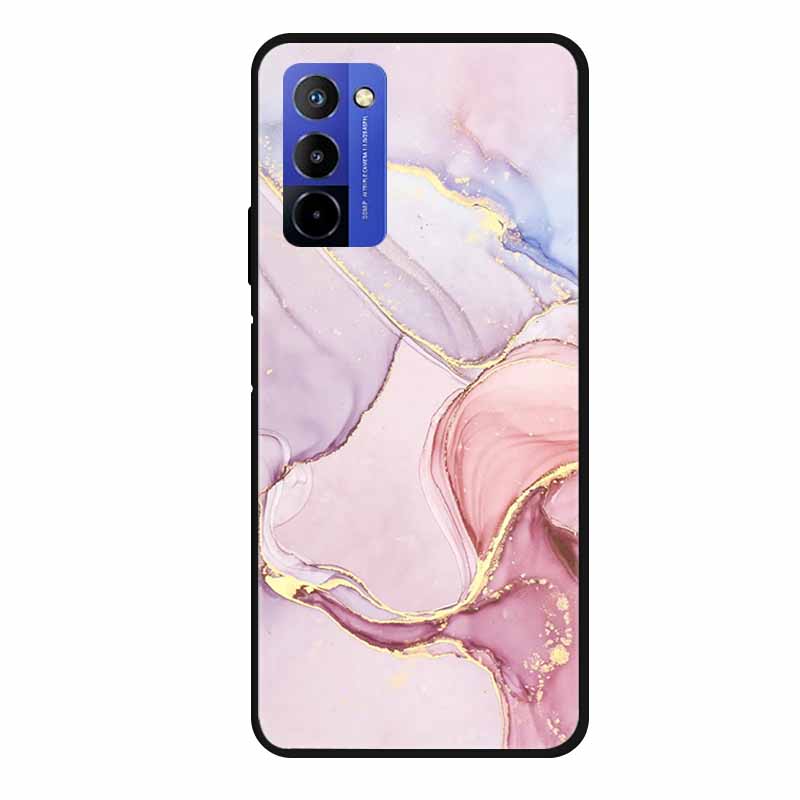 Für Wiko 10 Hülle Marmor 6,75" TPU Weiches Silikon Rückseite Handyhülle für Wiko 10 Wiko10 Coque Cartoon Antischock Stoßfest Funda