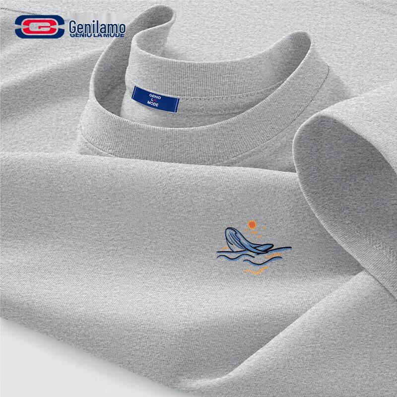 GENIOLAMODE Men s Loose Fit Pure Cotton Graphic T-Shirt XL