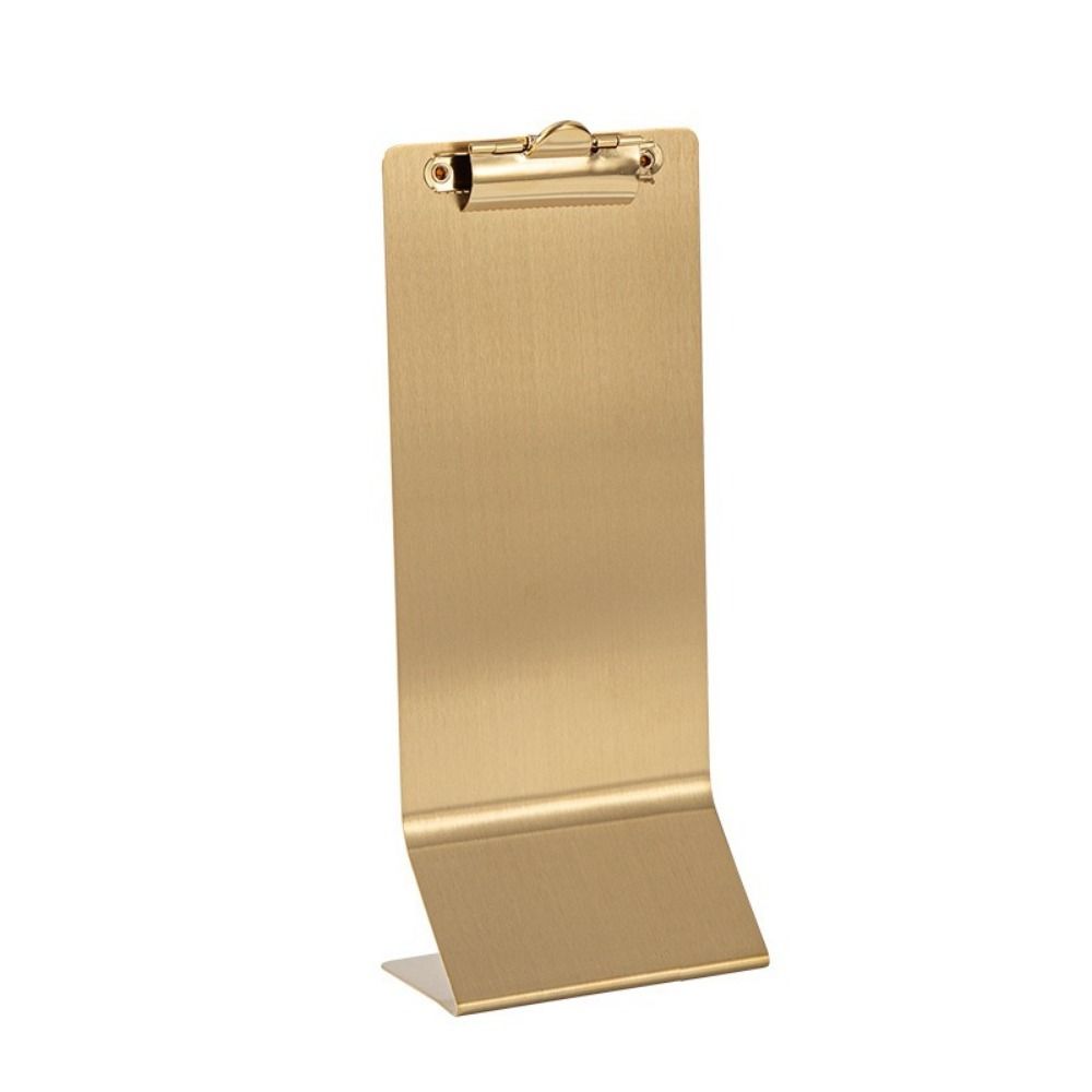 Vertical Design Menu Clips Metal Hard Plate Vertical Clipboard Cafe Application