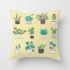 40/45/50cm Cactus Print Throw Pillow Cover Succulent Desert Plant Cushion Cover for Home Sofa Chair Pillow Cover
