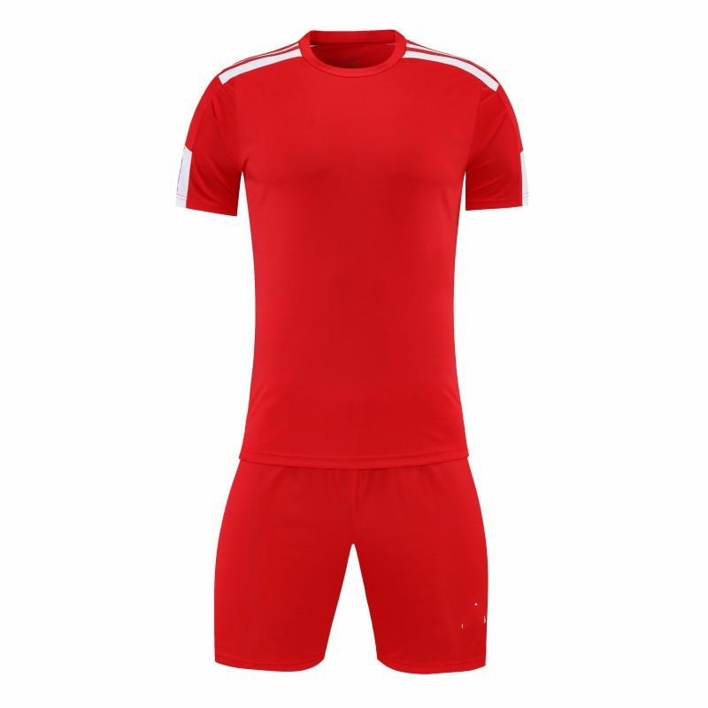 Adult Soccer Jersey Set Short Sleeve Team Uniform Custom Print Number Name Sportswear