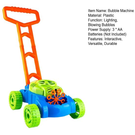 Bubble Machine Children Toy with Music Light Hand Pushed Weed Machine Shape Bubble Car Toy Outdoor Play Bubble Car for Kids