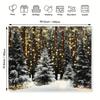 1Pcs Winter Snowy Forest Glitter Wonderland Decoration Background Winter Backdrop Decorations For Photo Studio Photo Booth Chris