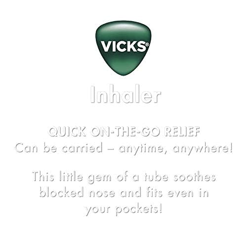 Vicks Inhaler Keychain 0.5 Ml Pack of 1 Quick Relief Nasal Inhaler for Blocked Nose