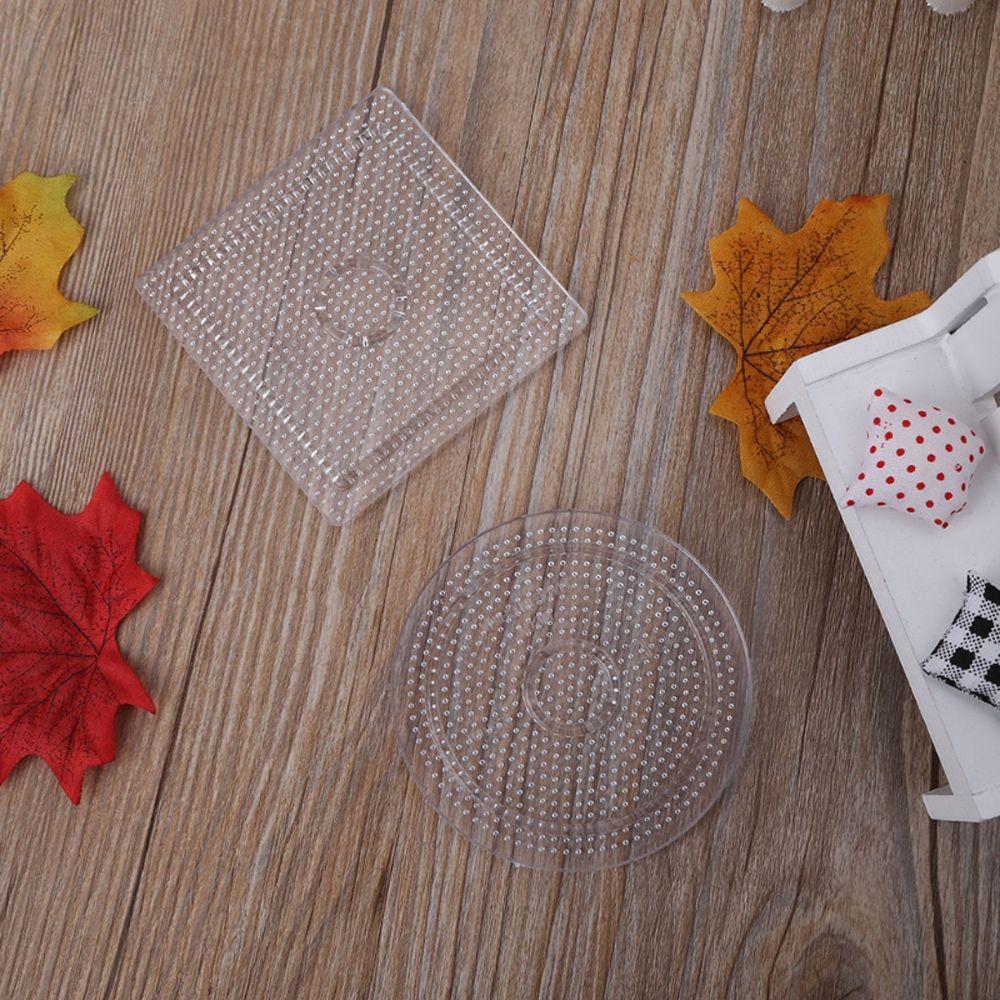 Transparent Figure Material Board Jigsaw Puzzle Pegboard Puzzle Template Diy Toy Beads Template