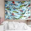 off-road-motorcycles Print Tapestry, Backdrop, Easy Setup, Ideal for Bedroom, Office & Living Room, with Aesthetic Wall Hanging Decor.