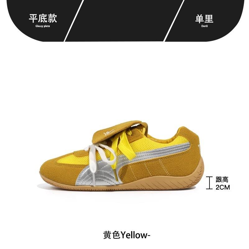 

Retro red women s new versatile casual flip running sneakers 40 жёлтый