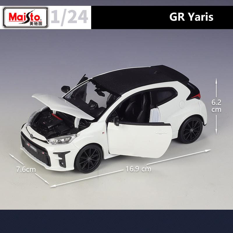 Maisto 1:24 Toyota GR Yaris Alloy Car Diecasts & Toy Vehicles Car Model Miniature Scale Model Car For Children