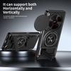 KEYSION Magnetic Phone Case for ZTE nubia V70 Max Blade V70 Max Slide Camera Protection Upright Stand 360° Ring Shockproof Cover