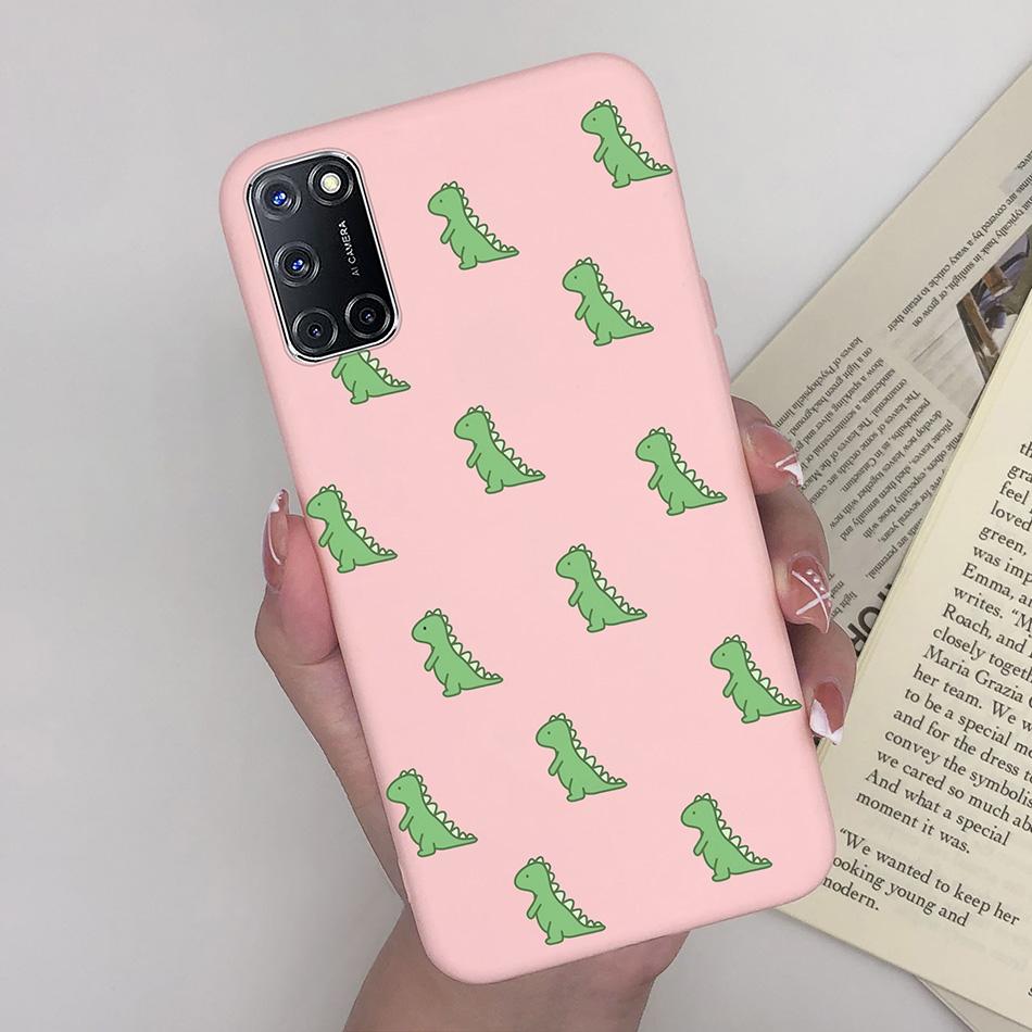 For Oppo A52 A72 A92 Case Cartoon Silicone Coque Heart Painted Cover For Oppo A72 A52 A 52 A 72 A 92 OppoA52 OppoA92 Phone Case