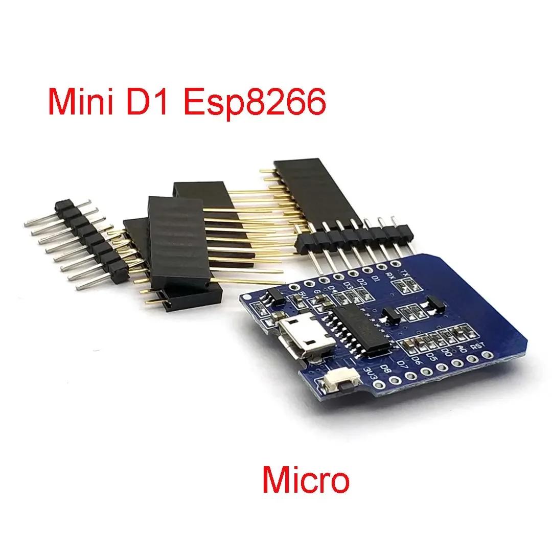 

WeMos D1 Mini Pro V3.0 NodeMcu 4MB/16MB Байт Lua WIFI Плата для розробки Інтернету речей на базі ESP8266 CH340G Nodemcu V2 D1 MINI MICRO USB