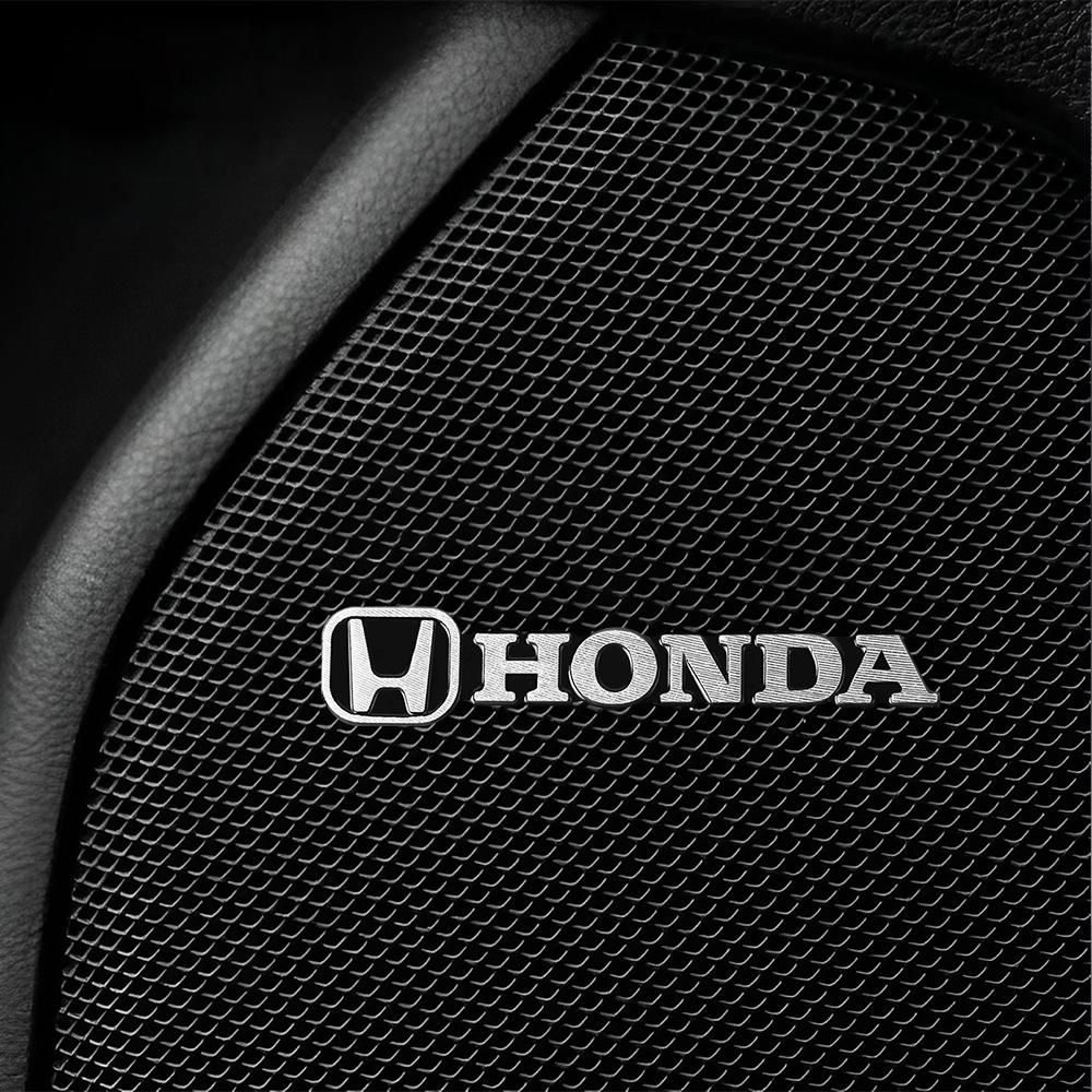 Car 3D Aluminum Harman Kardon Logo Emblem Speaker Audio Decorate Sticker Styling Decals For Honda Mugen Accord Odyssey Spirior