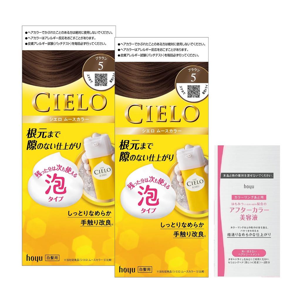 Hoyu Cielo Mousse Color 5 bottles (2 + bonus) [Quasi-drug]