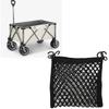 Camping Cart Cargo Net Latex High Elastic Hook Design Rubber Band Fixed Dual Layer Mesh Cargo Net for Outdoor