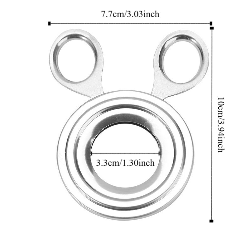 2PCS Stainless Steel Egg Shell Cutter Manual Operation Egg Opener Handheld Egg Breaker Cooking Tool