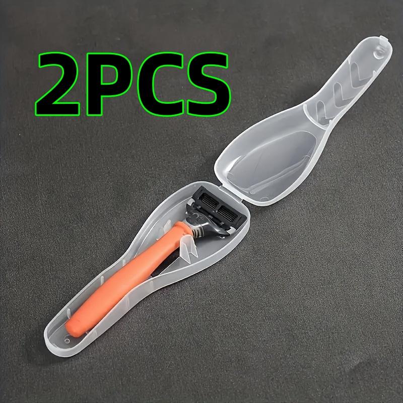 2/4 Piece Travel Razor Dustproof Case Portable Razor Storage Box Women s Razor Box Transparent Waterproof Dustproof Case Travel Accessories Toiletry