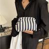 New Make Up Bag Summer Woven Crochet Purses Beach Clutch Handbags Hobo Casual Bag Ruched Cloud Purse for Women