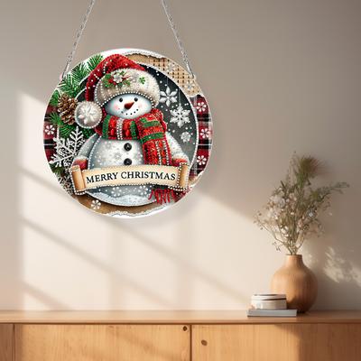 Świąteczne płaskie 2D DIY specjalny kształt cyrkonie diamentowe zawieszki okienne sztuka diamentowa wisiorek sztuka do zawieszenia na oknie do dekoracji domu