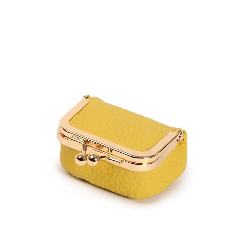 Mini Compact Gold Bag Earrings Ring Necklace Jewelry Box Coin Change Bag Premium Portable Storage Bag