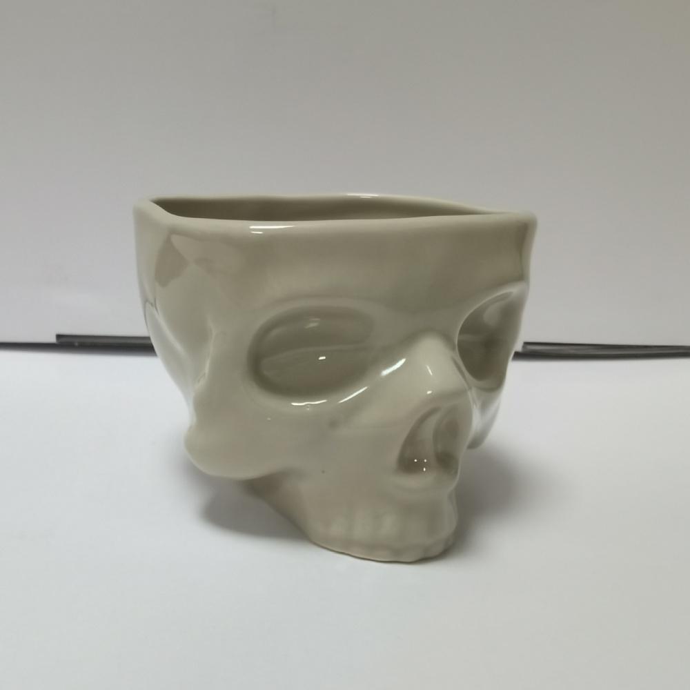 Food Safe Skull Bowl for Eating Ceramic Skull Shaped Bowl for Cereal Pasta Ice Cream Gothic Tabletop Skeleton Head Shaped Decor